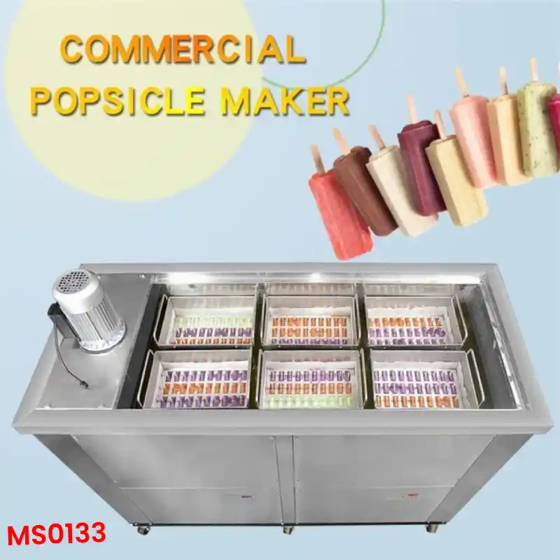 Silver Stainless Steel Popsicle Ice Cream Machine - 6 Moulds Silver Stainless Steel Popsicle Ice Cream Machine - 6 Moulds in Nepal