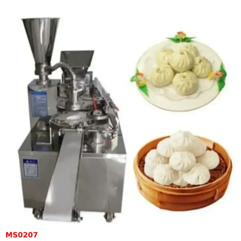 Fully Automatic Momo Making Machine best price in Nepal. Produces 4000 momos per hour with 220V power efficiency.