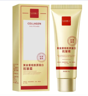 Cream Set: Collagen Anti-2 Pieces, Gold Heavy Wrinkle Cream, moisturizes, reduces fine lines, softens the skin