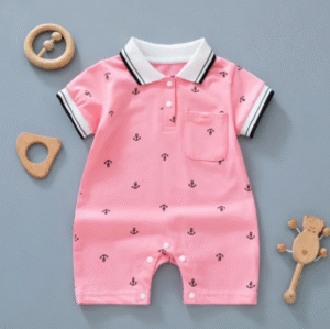 KidsSansar - Baby Cotton Short Sleeve Onesie Romper Jumpsuit