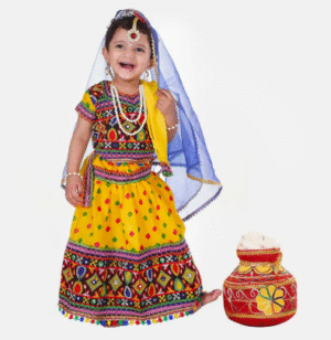 Radha Dress For Girls|| Krishna Janmashthami Dress For Radha Costume (1 Month to 12 Years)