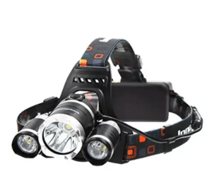 5000 lumens Bright Headlight Headlamp Flashlight With Rechargeable Batteries and Wall Charger for Hiking Camping Riding Fishing Hunting