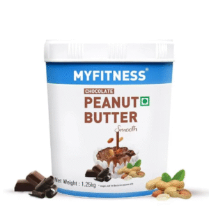 MYFITNESS Peanut Butter Chocolate Spread Smooth 1.25kg | 22g Protein & 6g Fiber | Tasty & Healthy Nut Butter Spread for Breakfast, Snacks | Cholesterol Free | Zero Trans Fat | Creamy Peanut Butter