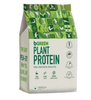 MuscleBlaze Plant Protein Powder 1kg Chocolate Flavor Vegan with Added Enzymes & Probiotics